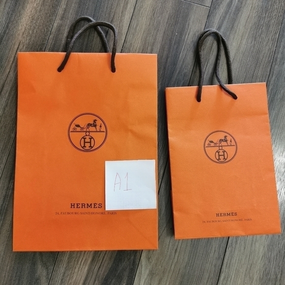 AUTHENTIC Hermes iconic paper bag gift bag - Picture 3 of 5